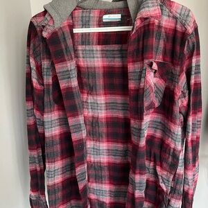 Columbia Men's Red Plaid Shirt